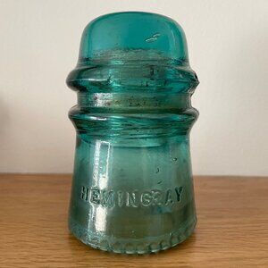 Antique Hemingray Glass Company No.16 Aqua Insulator